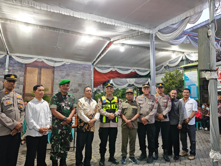 Sinergitas Amankan Ibadah Natal di Kecamatan Krian