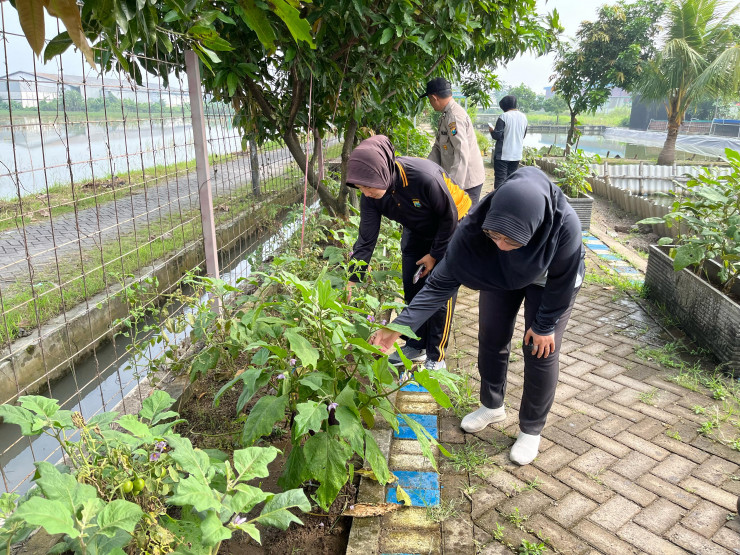 Aksi Nyata Polsek Krian bersama Pemdes dan Masyarakat Sukseskan Ketahanan Pangan di Lahan Bumdes